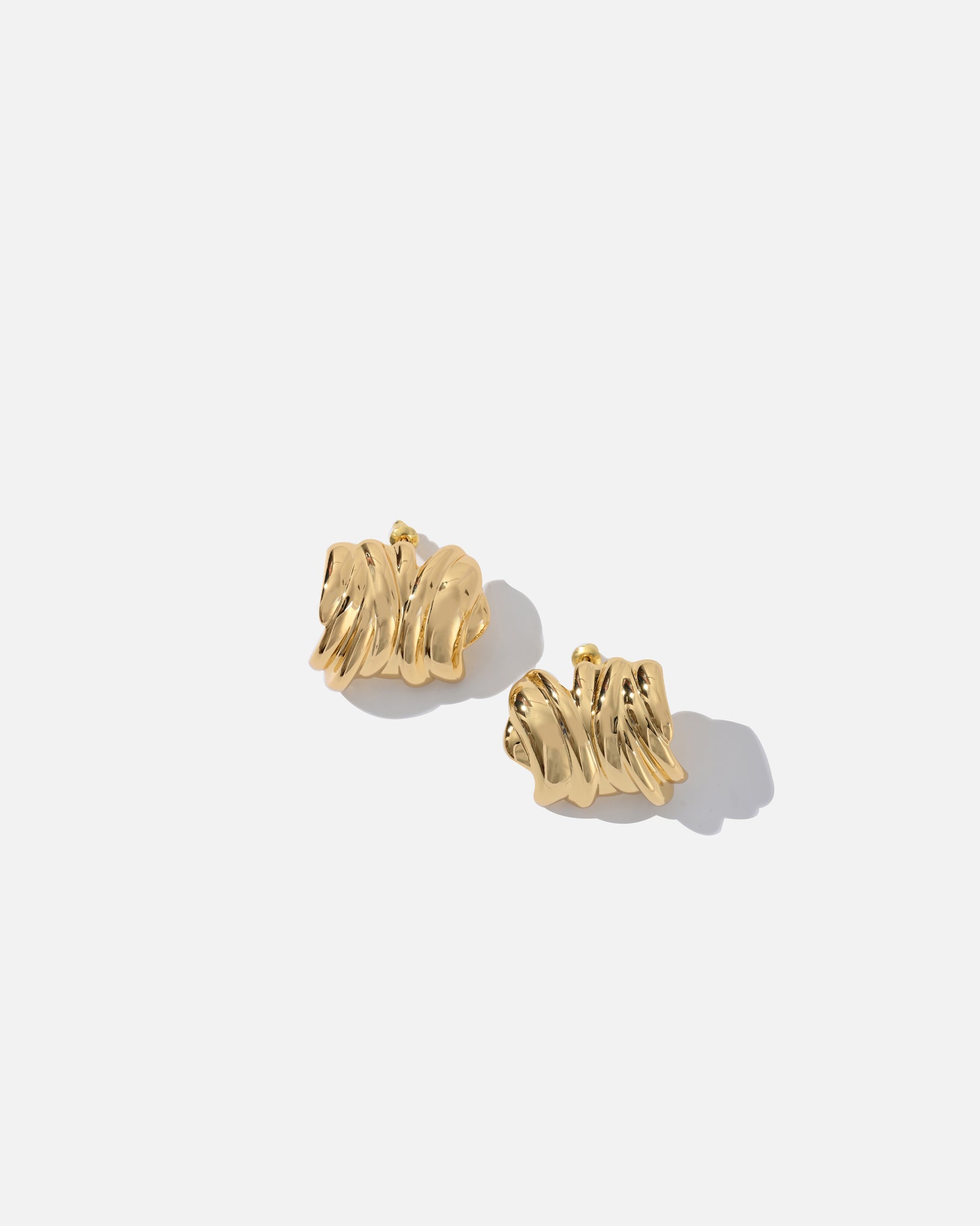 'FRANCA Sculpted Earrings - Gold'